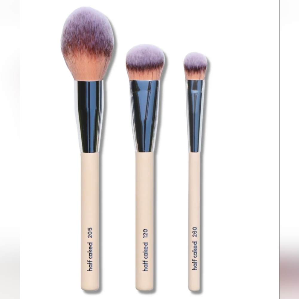 Half Caked 3-Piece Face Brush Set